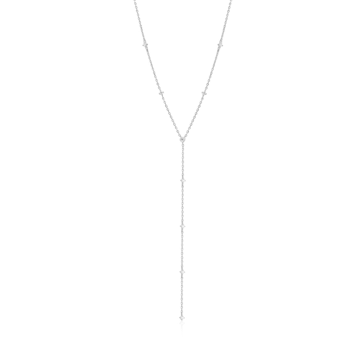 CZ Studded Lariat