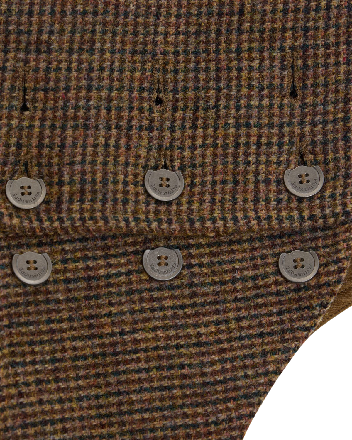 The Scotia | Wool Tweed Dog Vest | Houndstooth