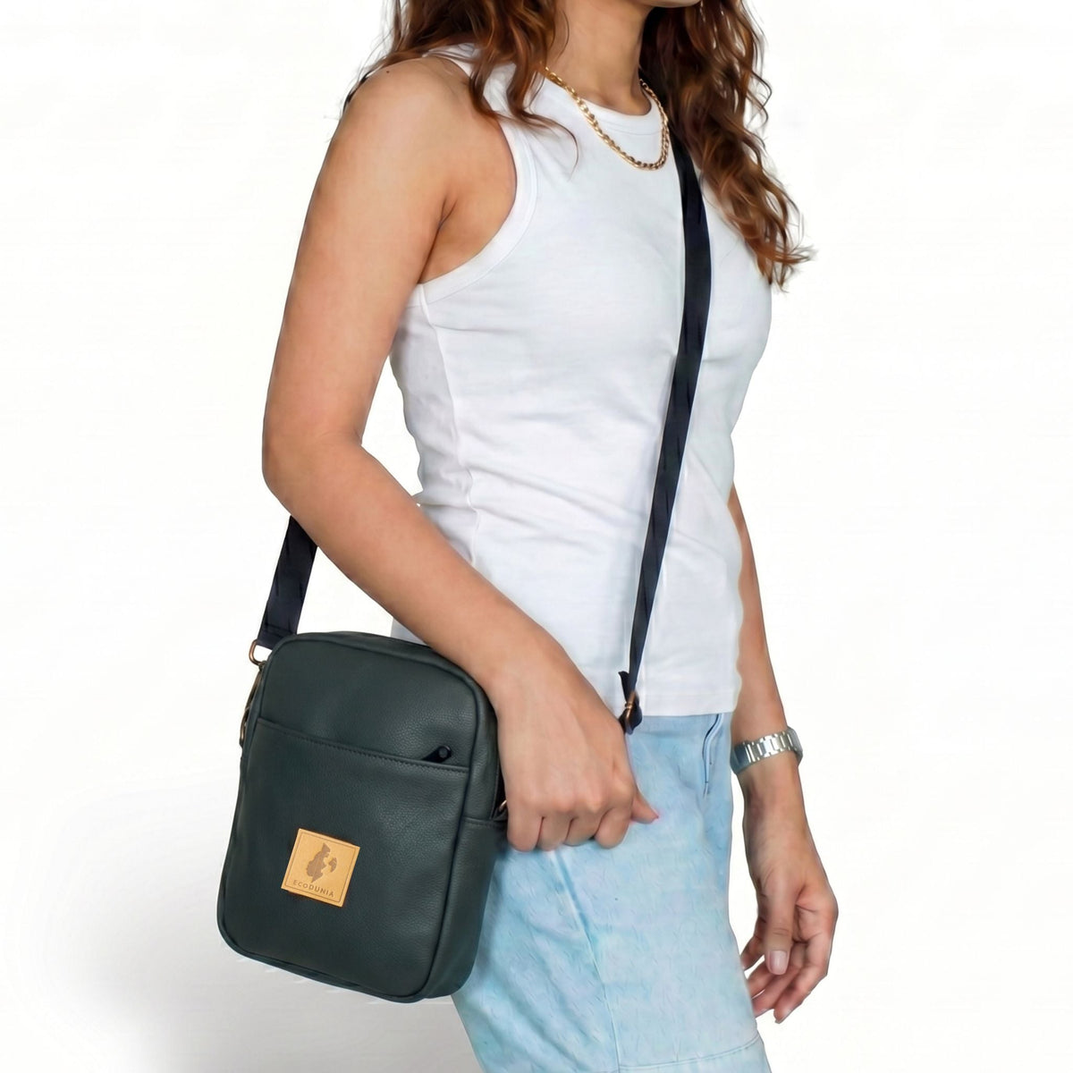 Rozi Convertible Vegan Leather Crossbody Sling Bag