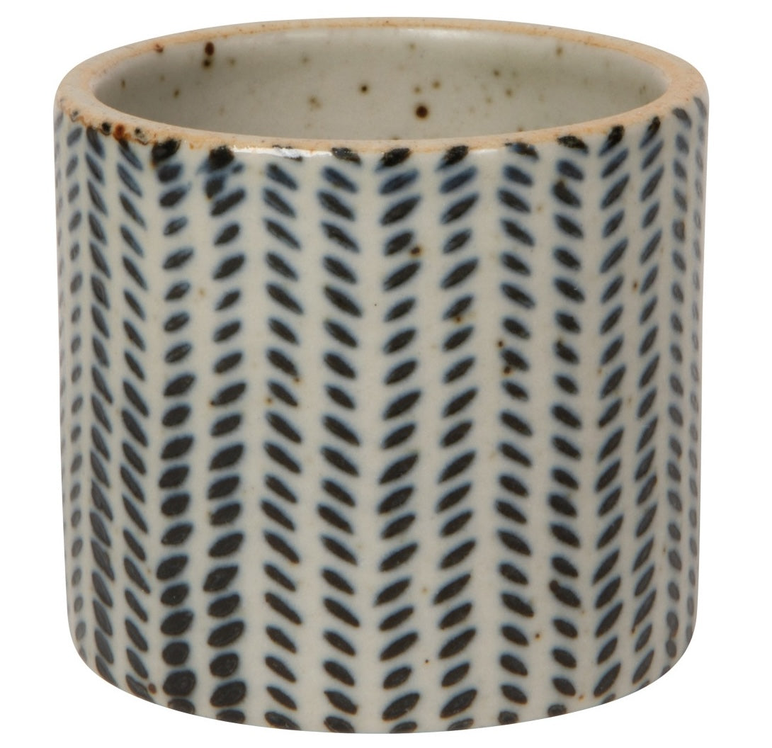 Set of 12 Houndstooth Element Napkin Ring