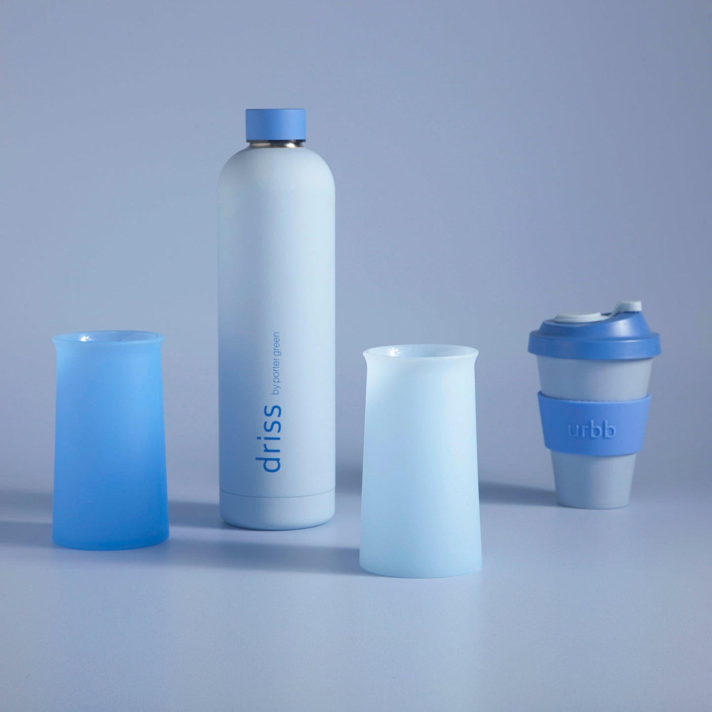 Sky + Kingfisher | Stegg | Unbreakable Highball Glasses