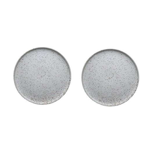 Inka Dinner Plate, Pack of 2 - White/Light Brown