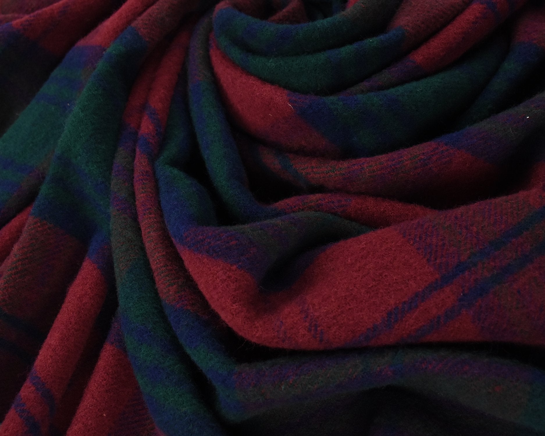 Highland Tweeds Pure New Wool  Fluffy Throw ~ Lindsay ~ - Osadia Concept Store