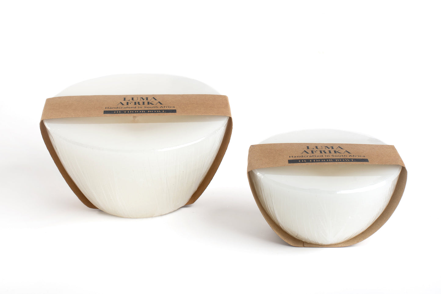 Luma Afrika Outdoor Candle Bowl & Insect Repelliant - White / Small