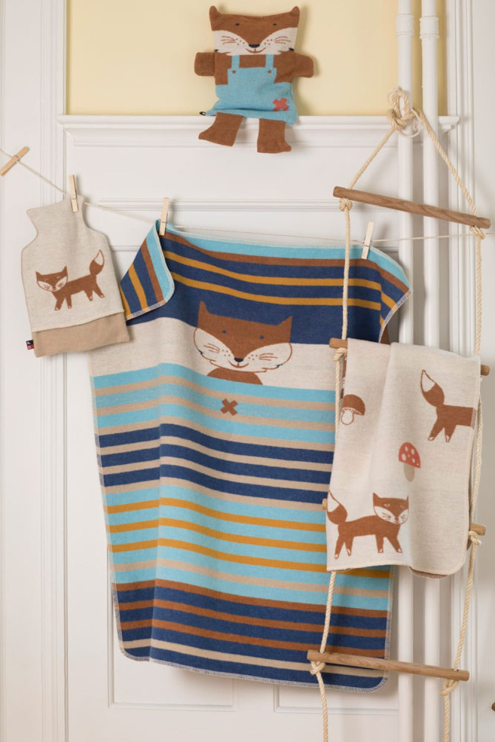 JUWEL Baby Blanket "Fox and Mushroom"