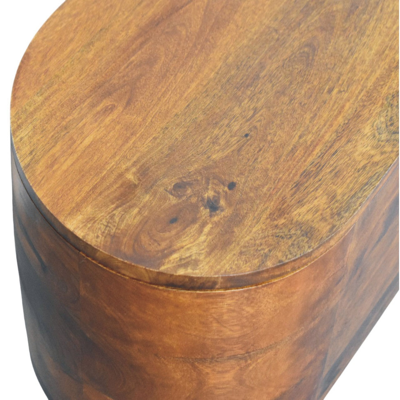 Solid Wood Loren Chestnut Storage Box Brown