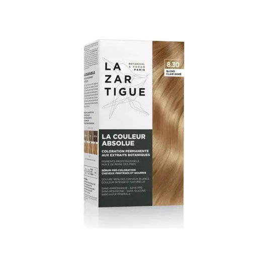Lazartigue La Couleur Absolue Permanent Hair Color Kit 8.30 Light Golden Blond