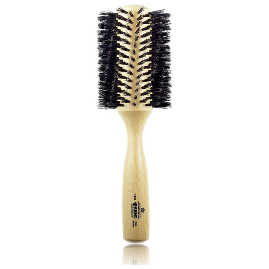 Kent LBR3 Finest Ladies Large Radial Pure Black Bristle Hair Brush