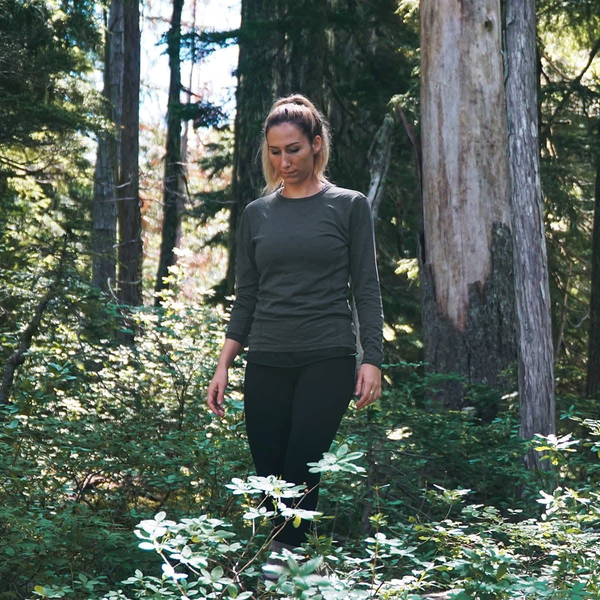 Lightweight Women's Wool Crew Top - 100% Merino Wool - Osadia Concept Store