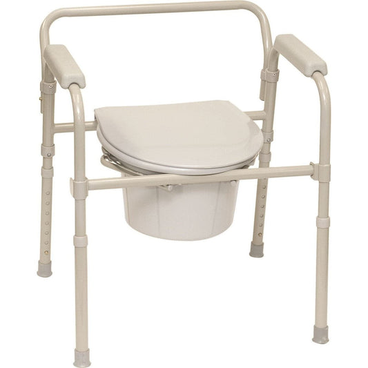 ProBasics Three-in-One Folding Commode With Full Seat