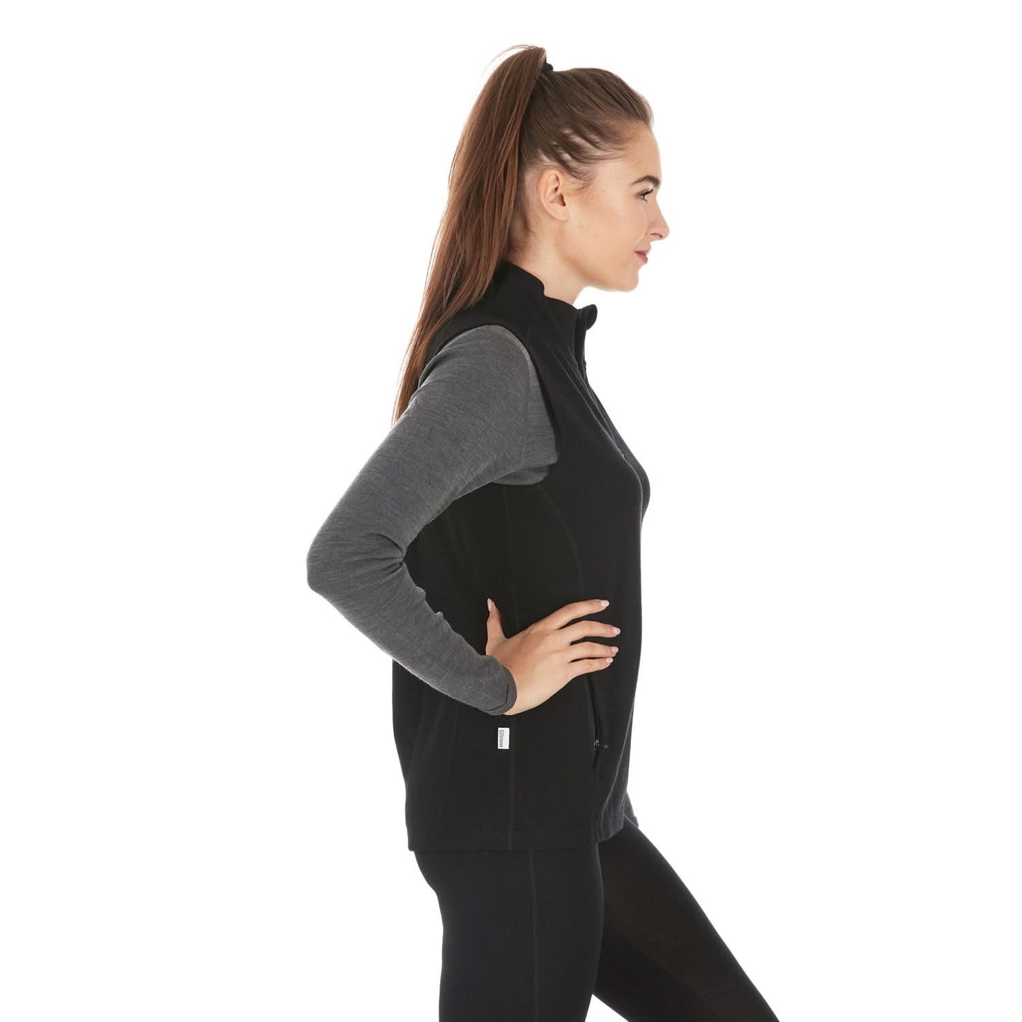 Women's Heavyweight Wool Vest - 100% Merino Wool