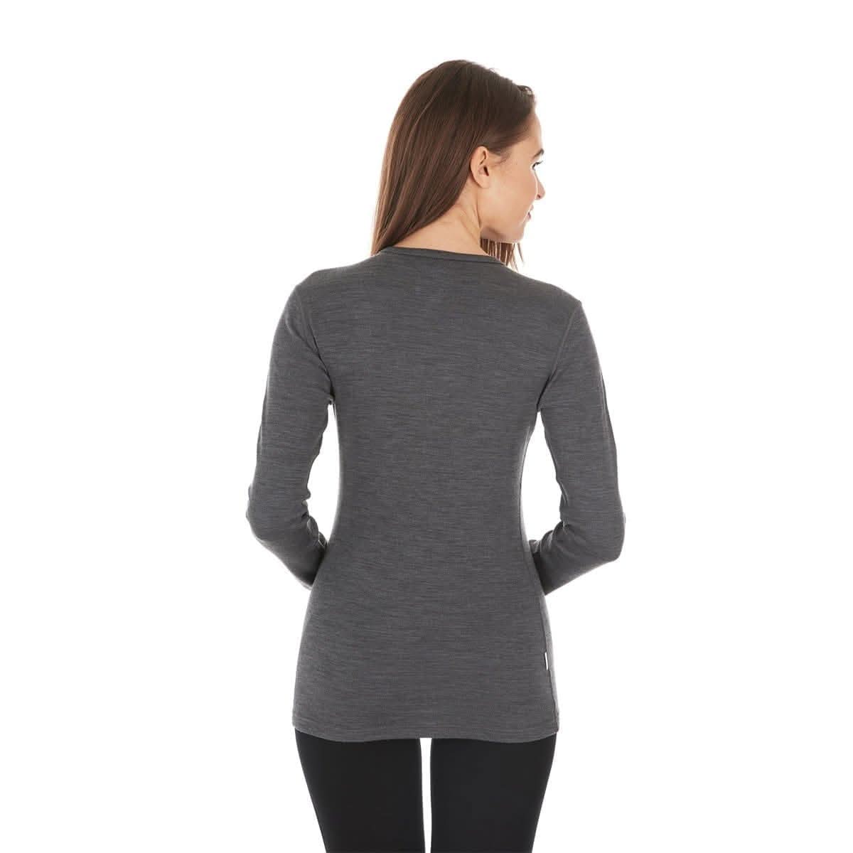 Midweight Women's Wool Crew Top -  100% Merino Wool - Osadia Concept Store
