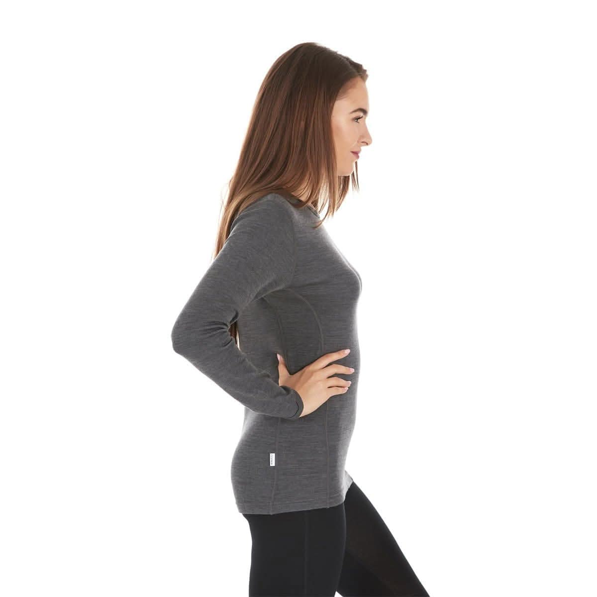 Midweight Women's Wool Crew Top -  100% Merino Wool - Osadia Concept Store