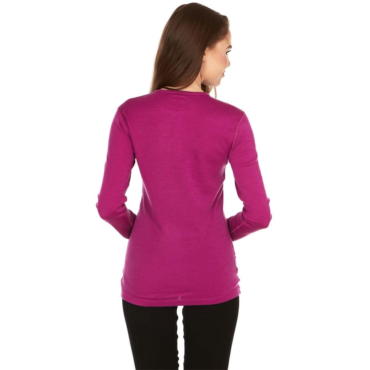 Midweight Women's Wool Crew Top -  100% Merino Wool - Osadia Concept Store