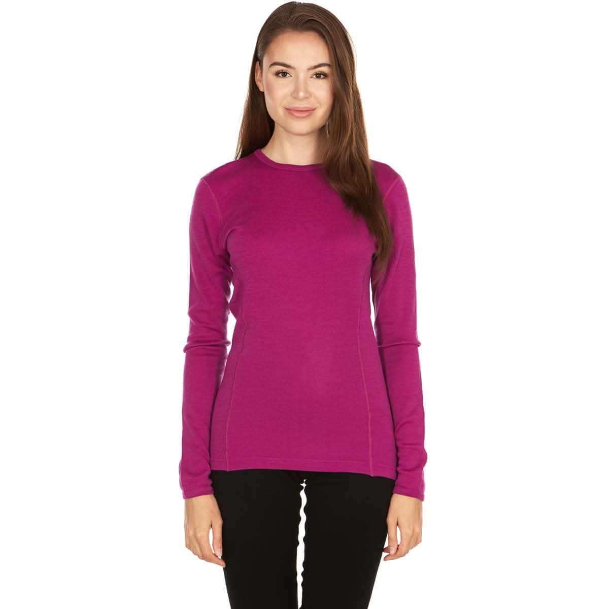 Midweight Women's Wool Crew Top -  100% Merino Wool - Osadia Concept Store