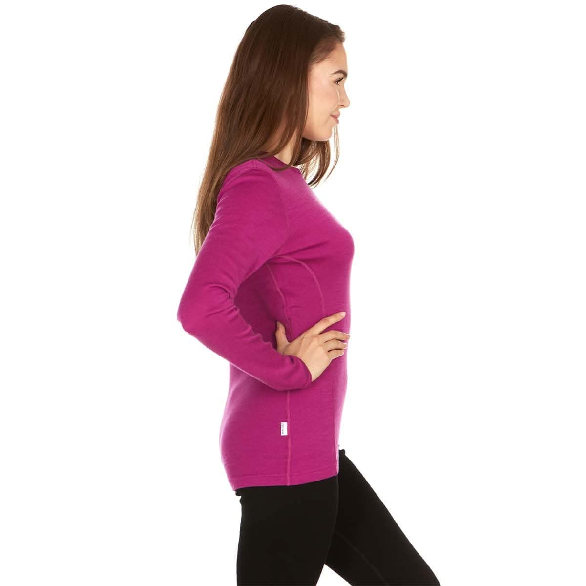 Midweight Women's Wool Crew Top -  100% Merino Wool - Osadia Concept Store