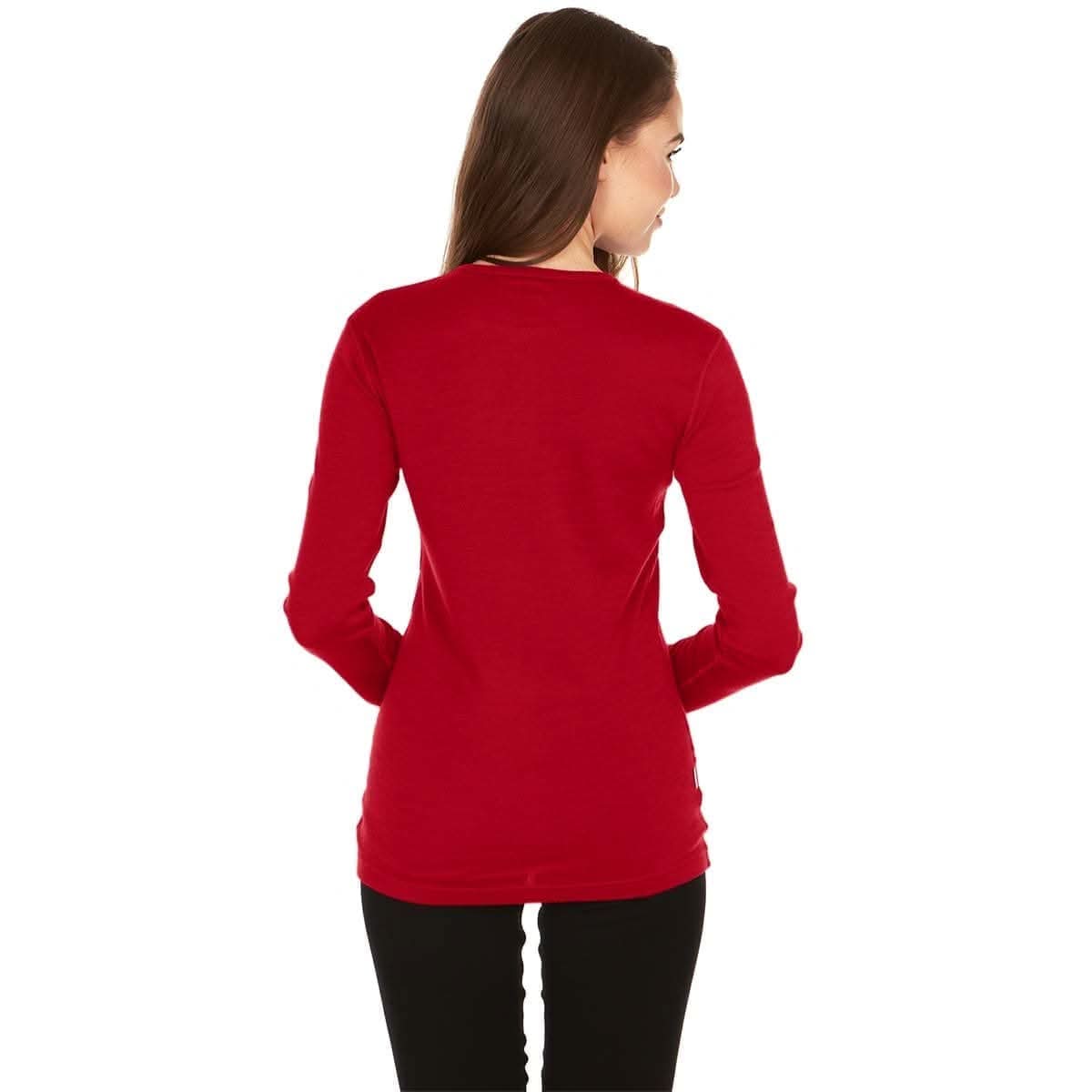 Midweight Women's Wool Crew Top -  100% Merino Wool - Osadia Concept Store