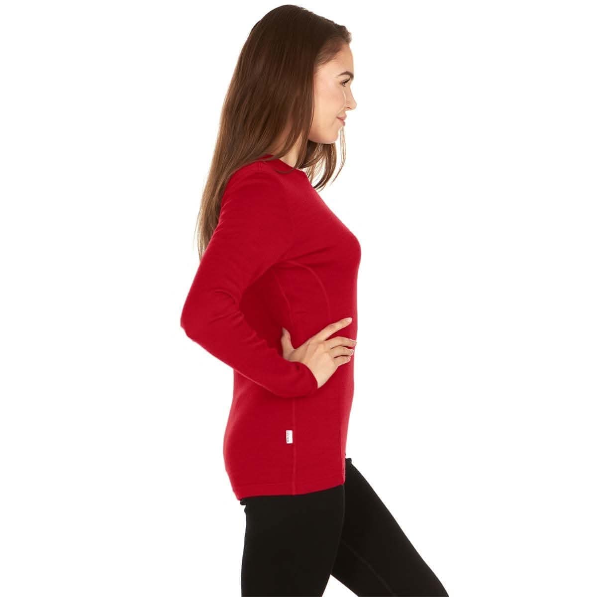 Midweight Women's Wool Crew Top -  100% Merino Wool - Osadia Concept Store