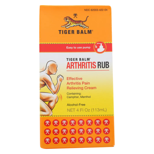 Tiger Balm Joint And Muscle Pain Relievers Arthritis Rub Cream 4 Fl Oz