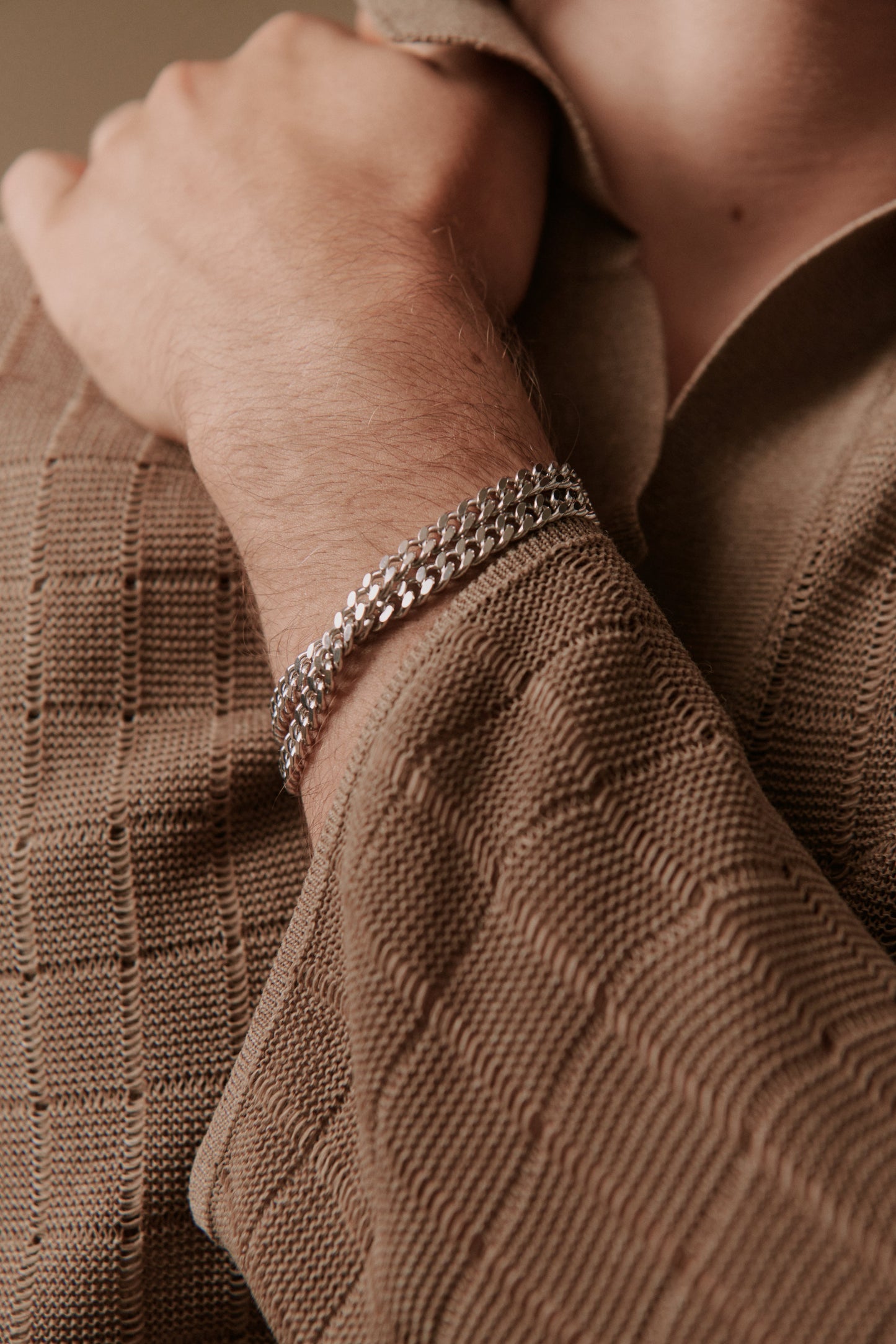 Olive Double Chain Bracelet