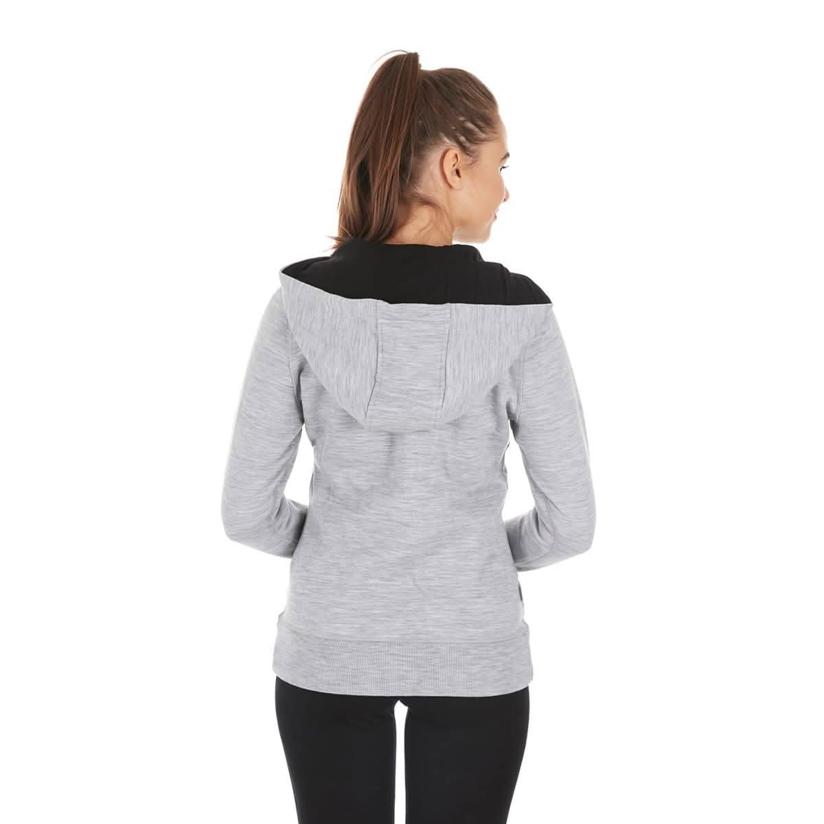 Women's Brushed Merino Wool Full-Zip Hoodie - Heavyweight - Osadia Concept Store