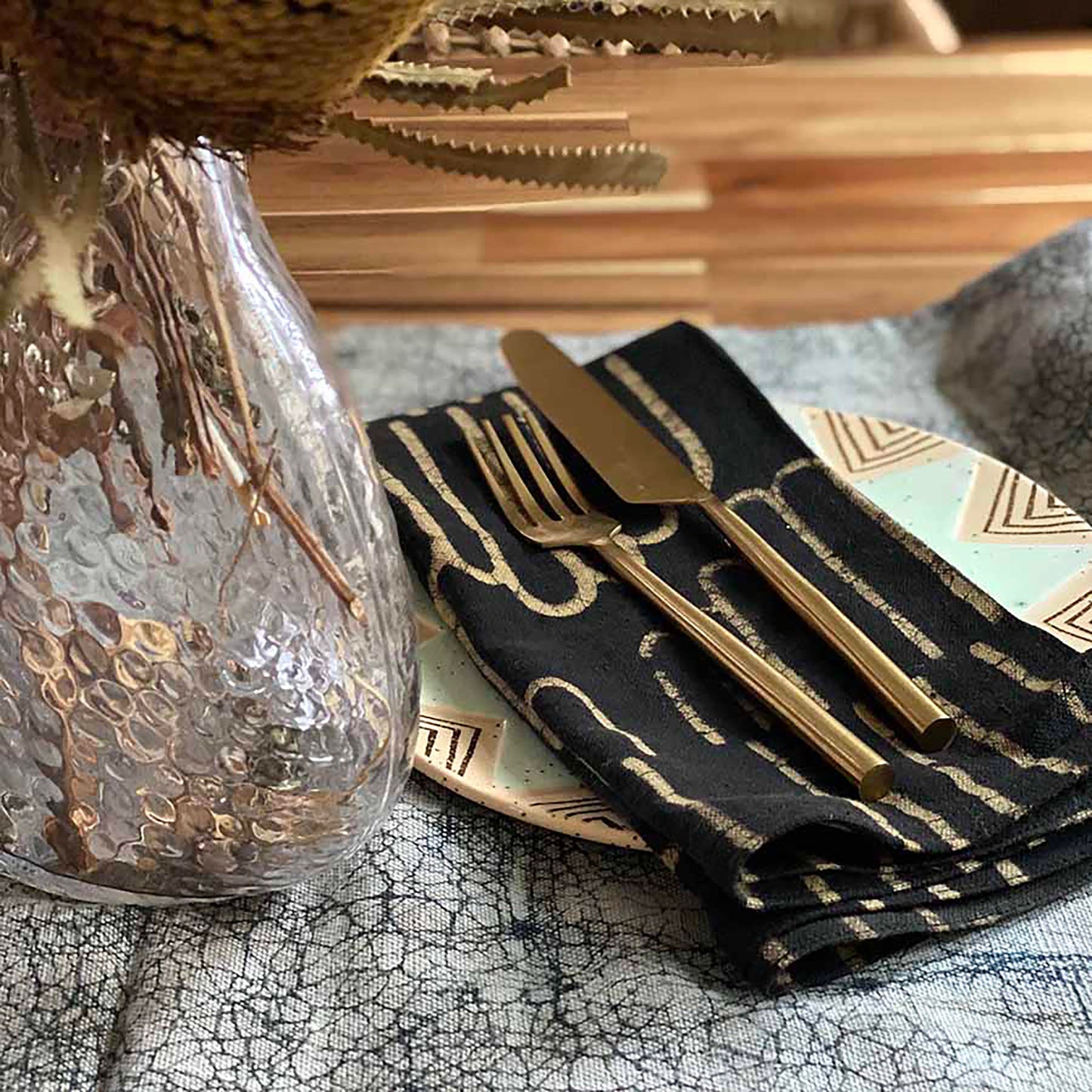 Handcrafted Cotton Table Napkins (Set of 4) - Silo