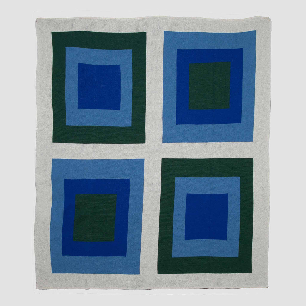 Bauhaus - Cotton Sustainable Knit Geometric Throw Blanket