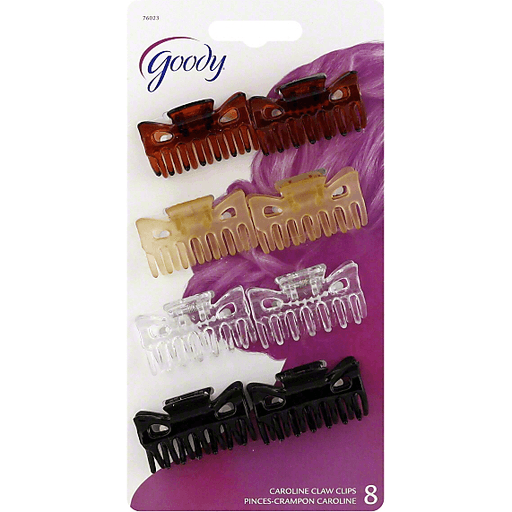 Goody 8 Claw Clips Pinces Hebillas Model #76023