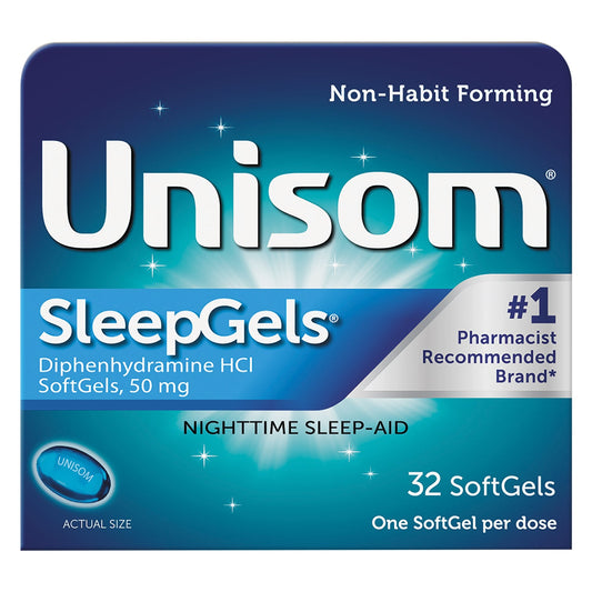 Unisom Nighttime Sleep Aid, 50 Mg, Soft Gels