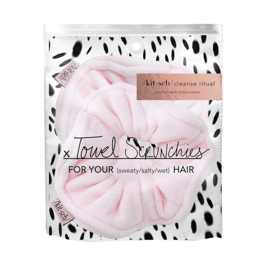 KitSch Towel scrunchies Blush