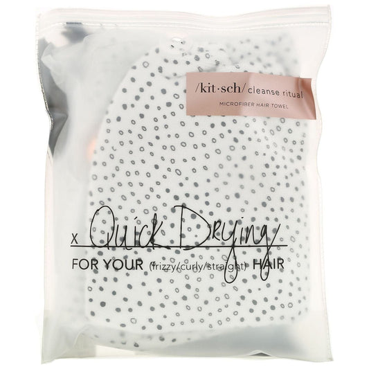 KitSch Drying Hair Towel Micro Dot