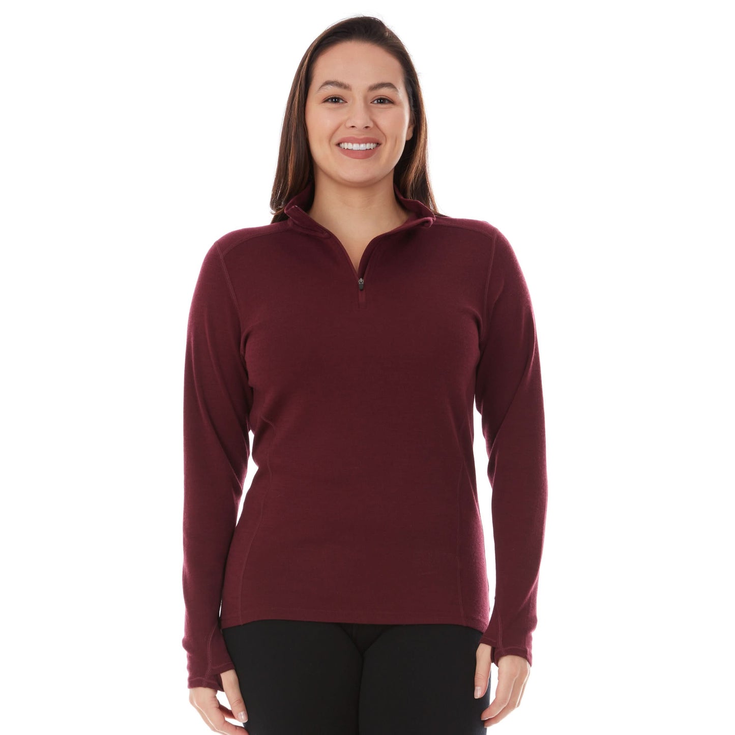 Midweight Women's Wool 1/4 Zip - 100% Merino Wool - Osadia Concept Store