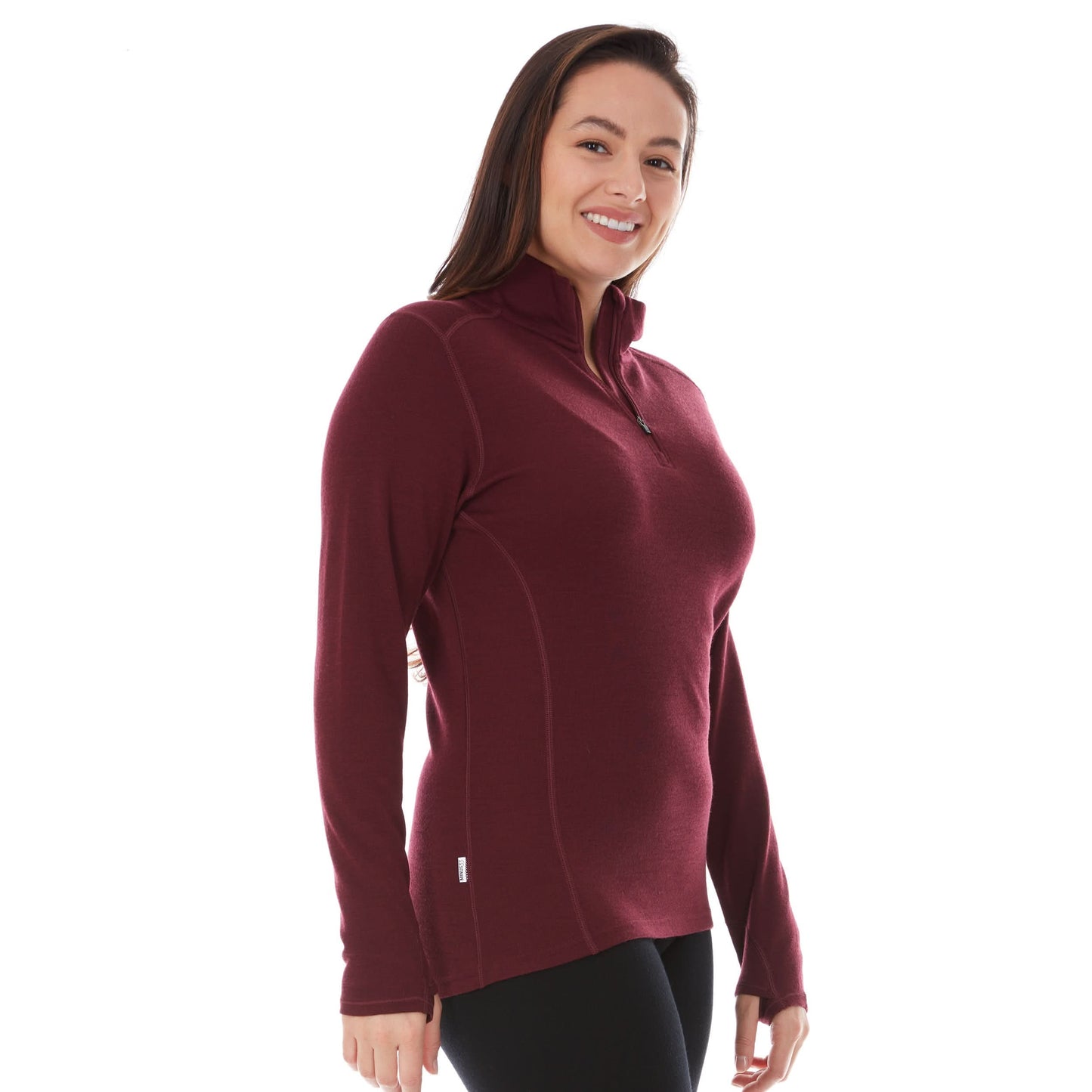 Midweight Women's Wool 1/4 Zip - 100% Merino Wool - Osadia Concept Store