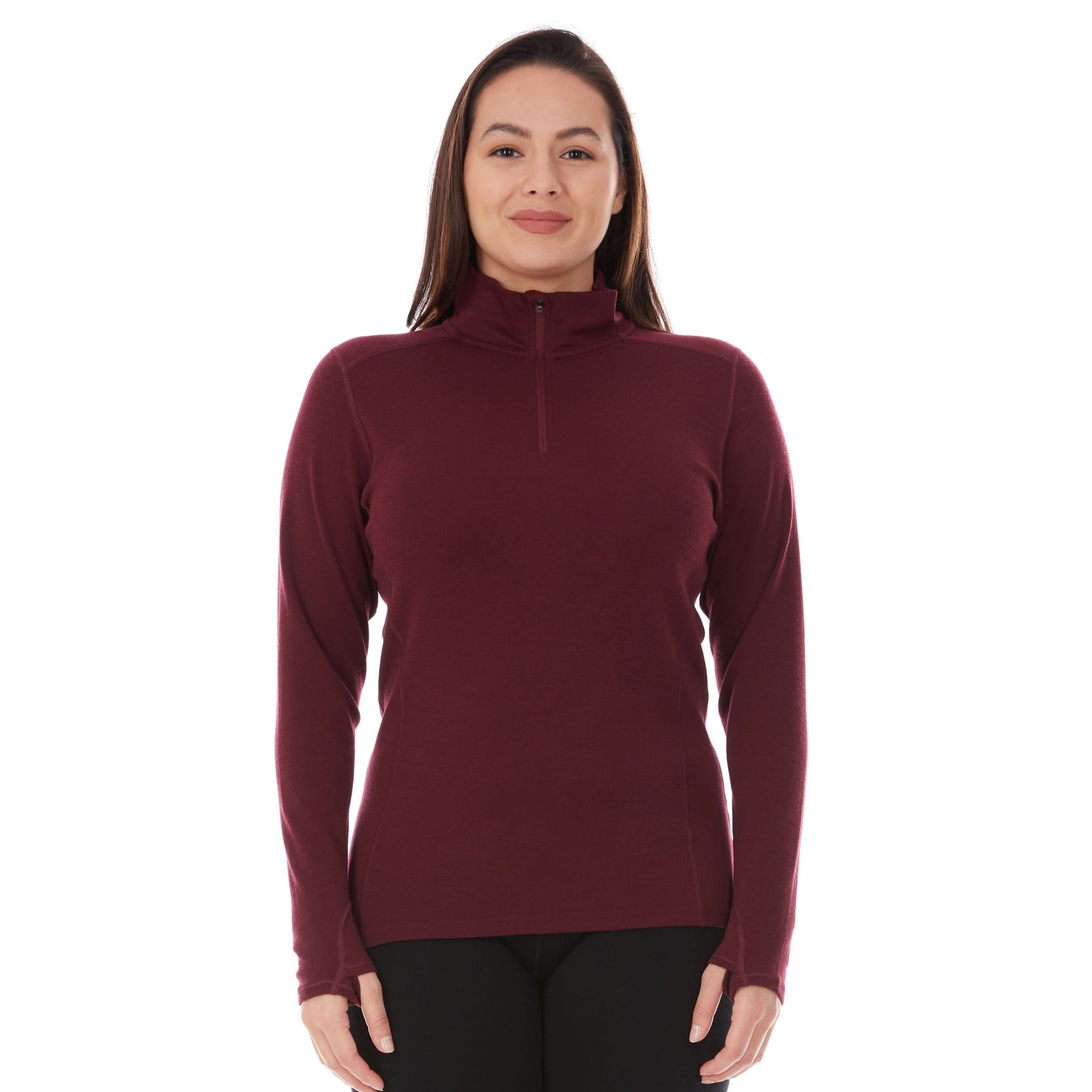 Midweight Women's Wool 1/4 Zip - 100% Merino Wool - Osadia Concept Store