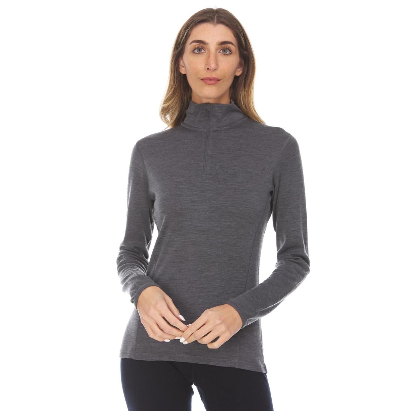 Midweight Women's Wool 1/4 Zip - 100% Merino Wool - Osadia Concept Store