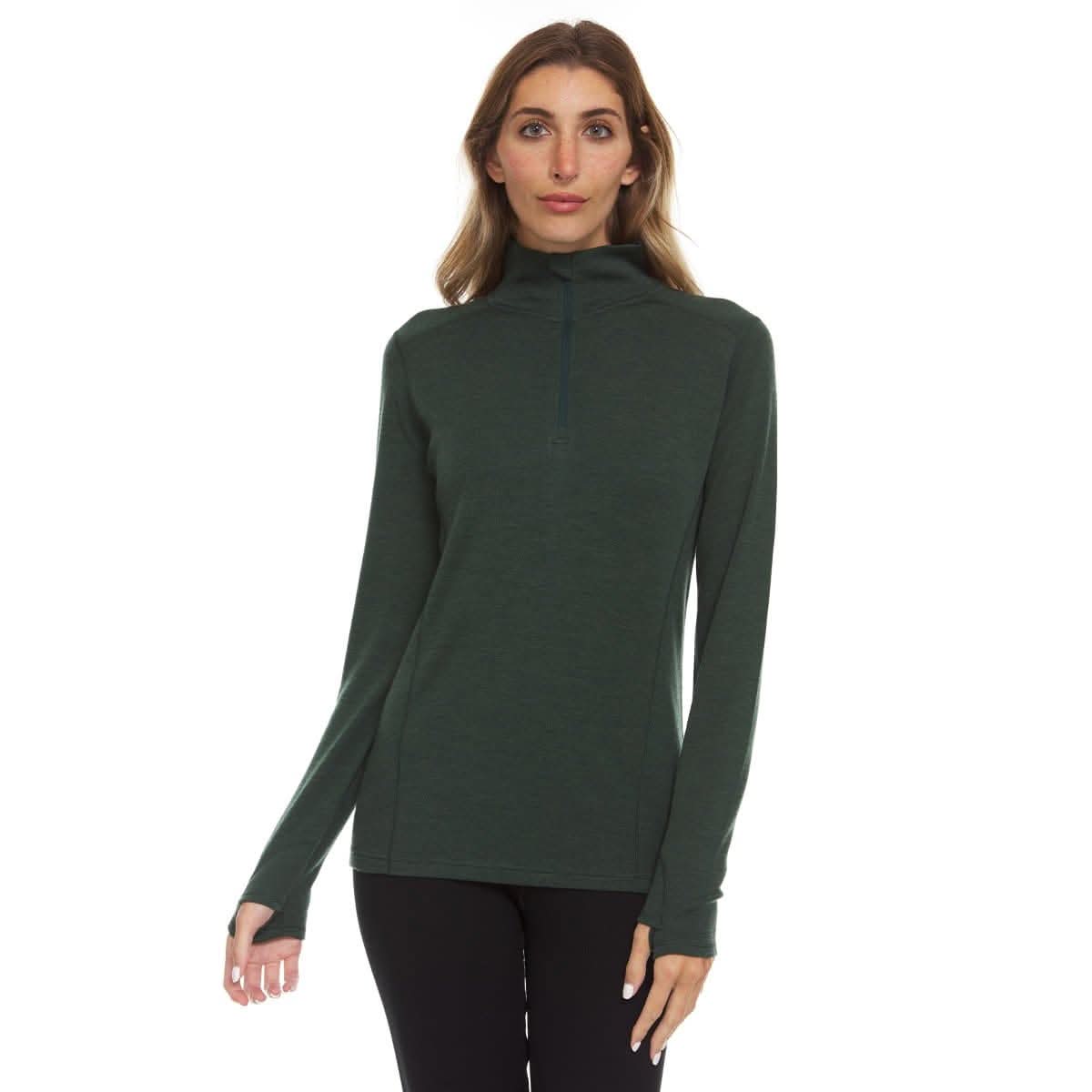 Midweight Women's Wool 1/4 Zip - 100% Merino Wool - Osadia Concept Store
