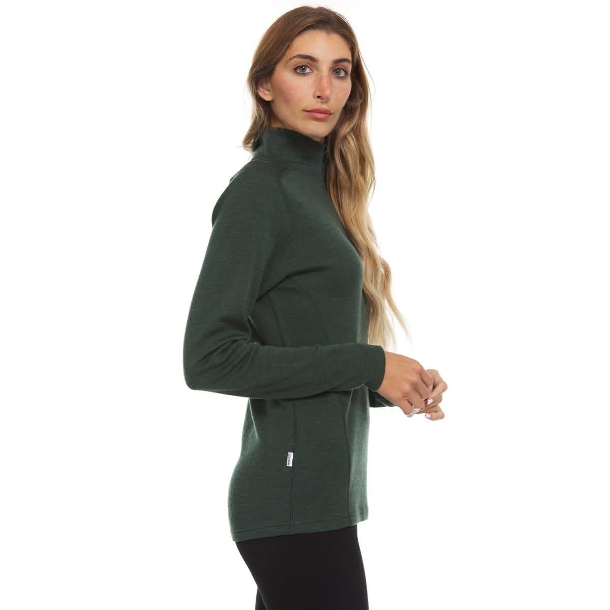 Midweight Women's Wool 1/4 Zip - 100% Merino Wool - Osadia Concept Store