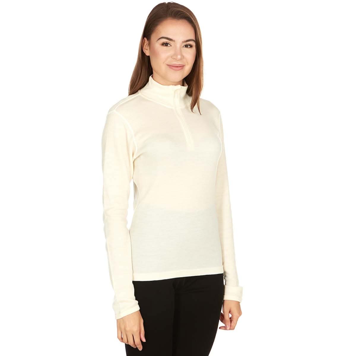 Midweight Women's Wool 1/4 Zip - 100% Merino Wool - Osadia Concept Store
