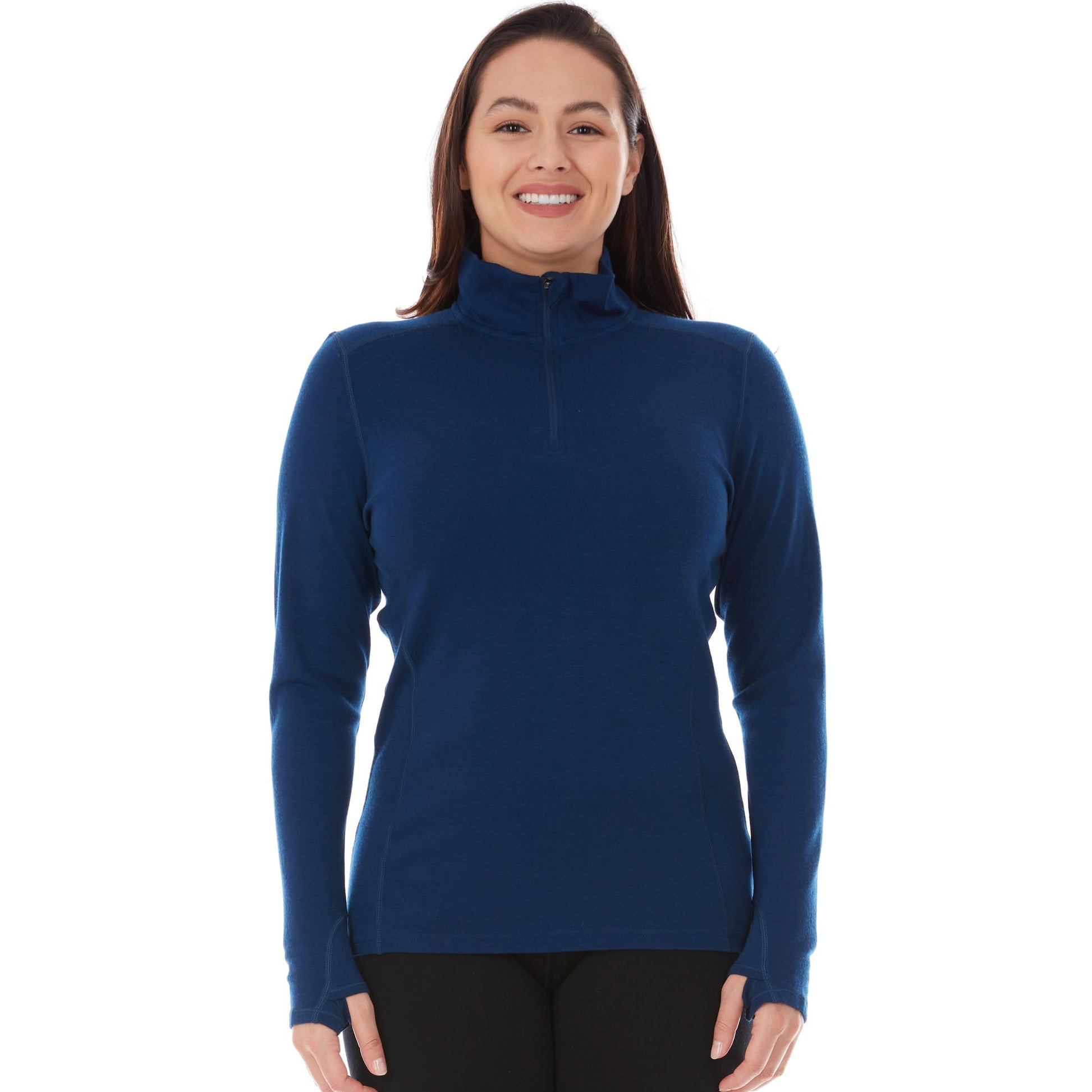Midweight Women's Wool 1/4 Zip - 100% Merino Wool - Osadia Concept Store