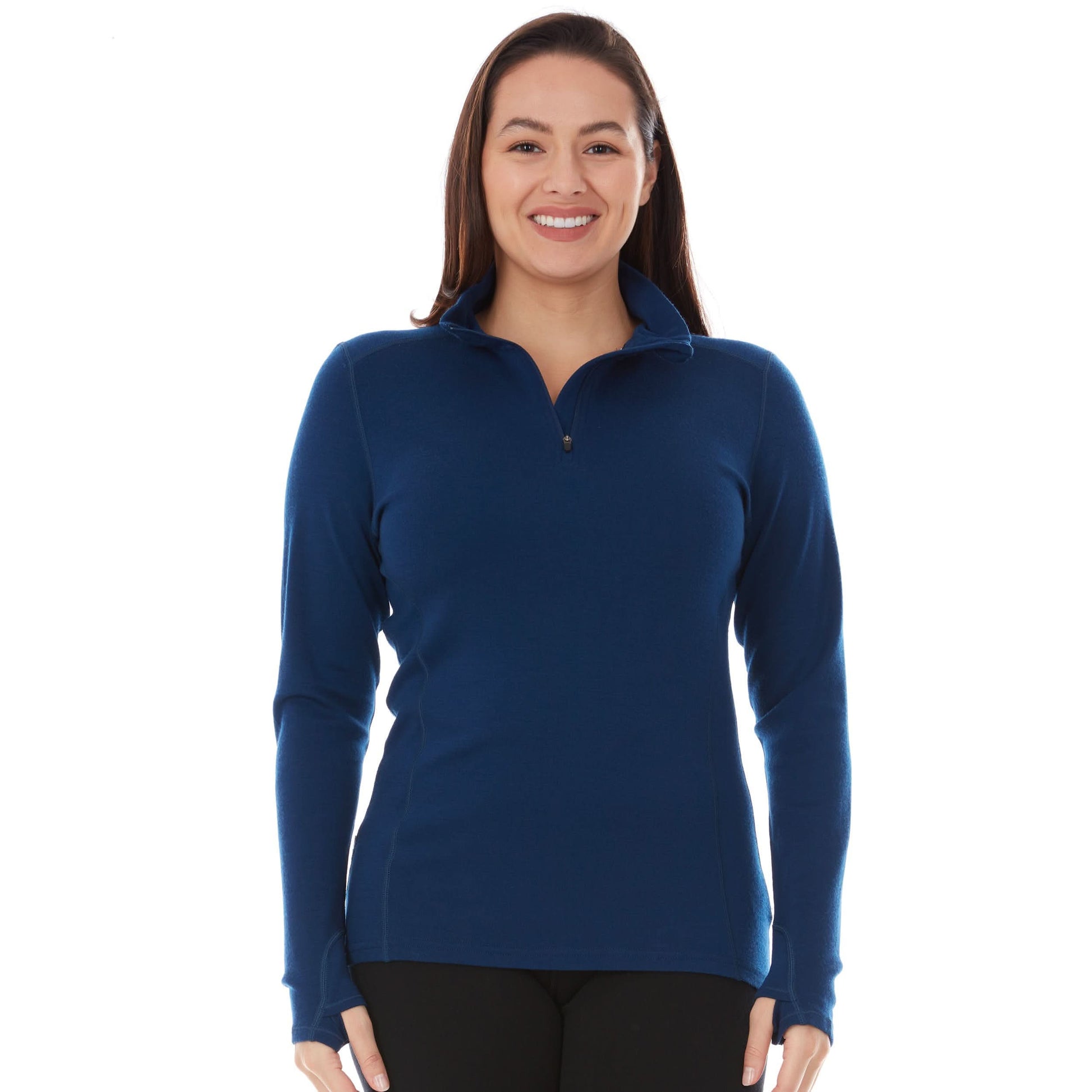 Midweight Women's Wool 1/4 Zip - 100% Merino Wool - Osadia Concept Store