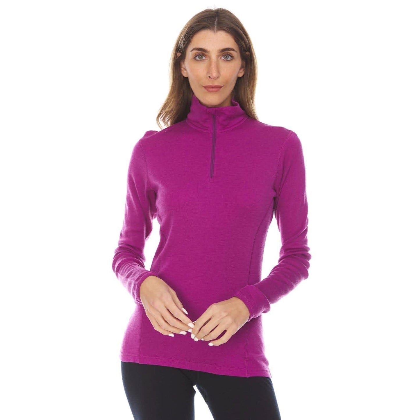 Midweight Women's Wool 1/4 Zip - 100% Merino Wool - Osadia Concept Store