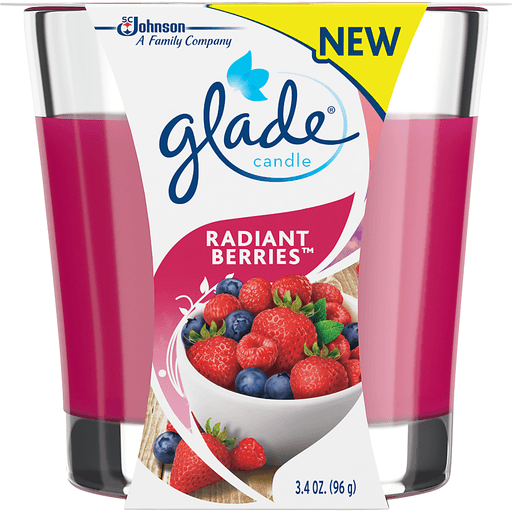 Glade Radiant Berries Candle 3.4 Oz Jar