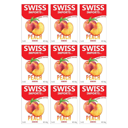 Swiss Imports Peach Sugarfree Candy Bonbons - 1.4oz
