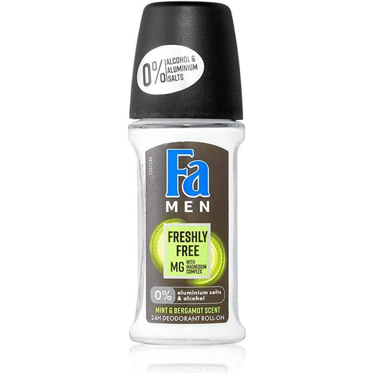 Fa Men Freshly Free Mg Mint & Bergamot Deodorant Roll-On 50ml