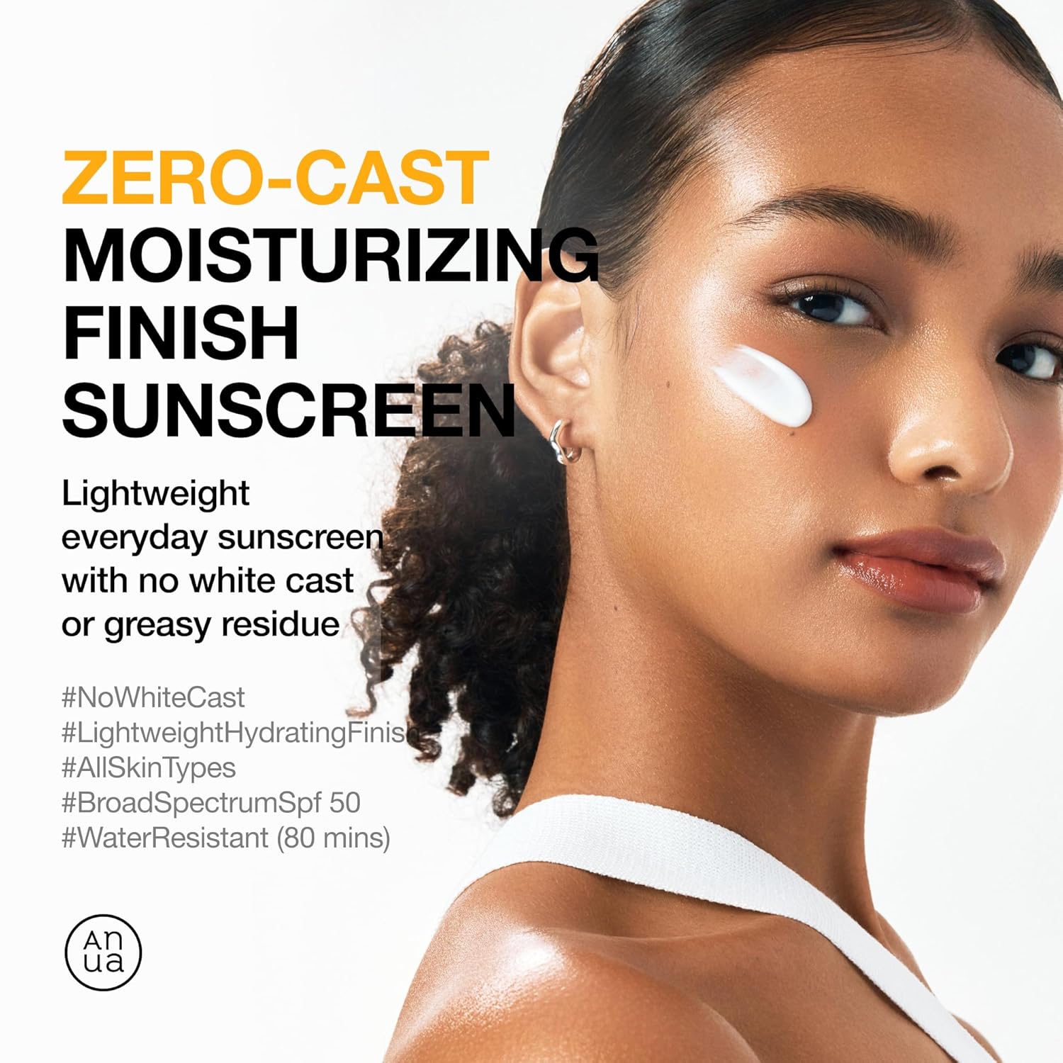 ANUA Zero-Cast Moisturizing Finish Sunscreen SPF50+ PA++++ - Osadia Concept Store
