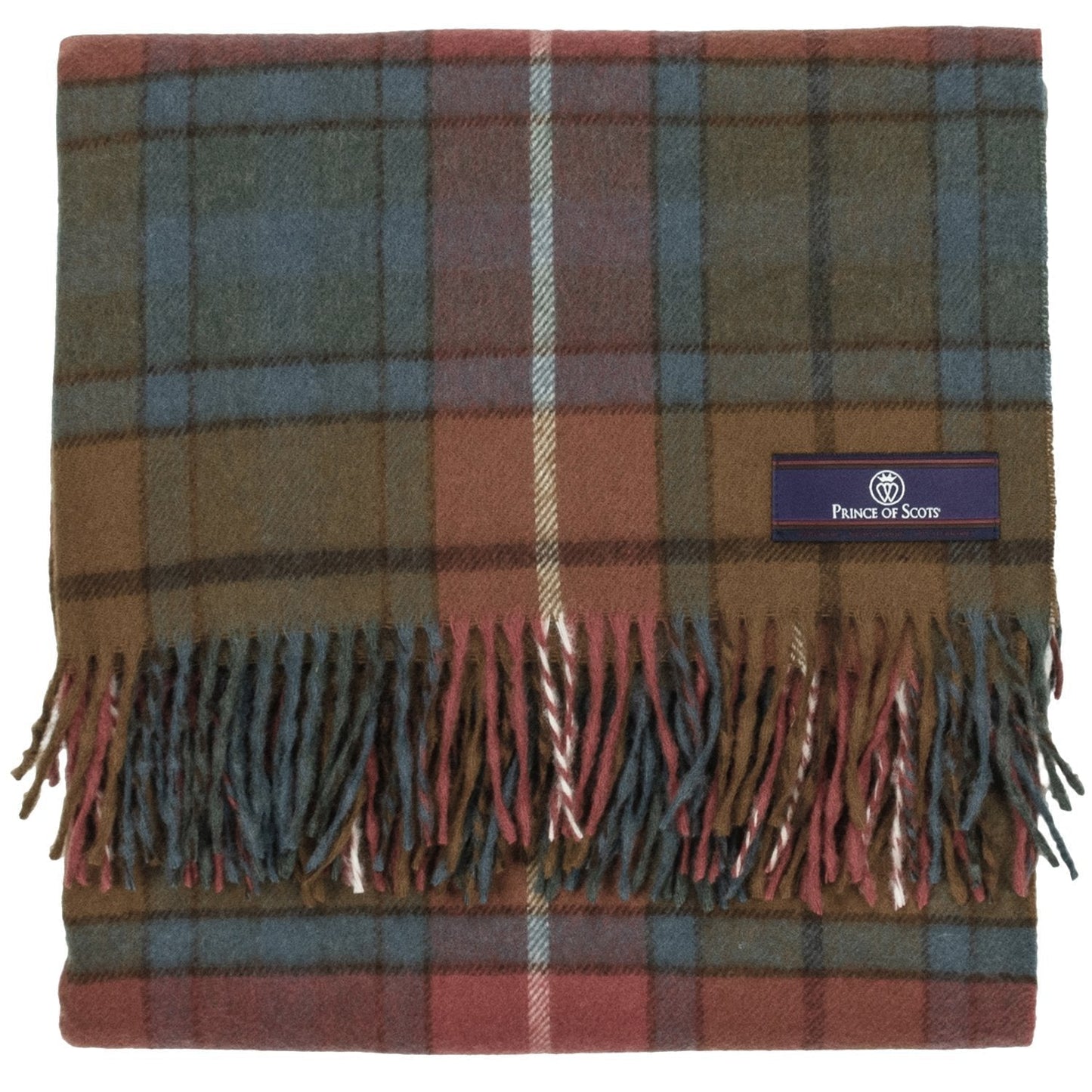 Highland Tartan Tweed Merino Wool Throw ~ Antique Buchanan~