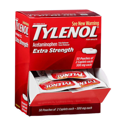 Tylenol Extra Strength Caplets Acetaminophen Pain Reliever Fever Reducer