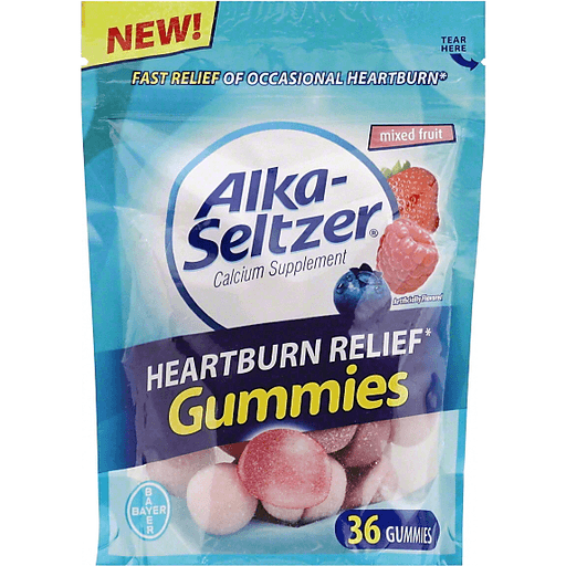 Alka Seltzer Heartburn Relief, Gummies, Mixed Fruit