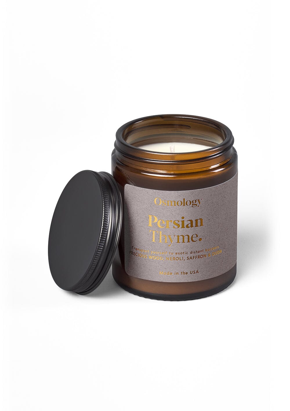 Persian Thyme Scented Jar Candle - Neroli Saffron and Oudh