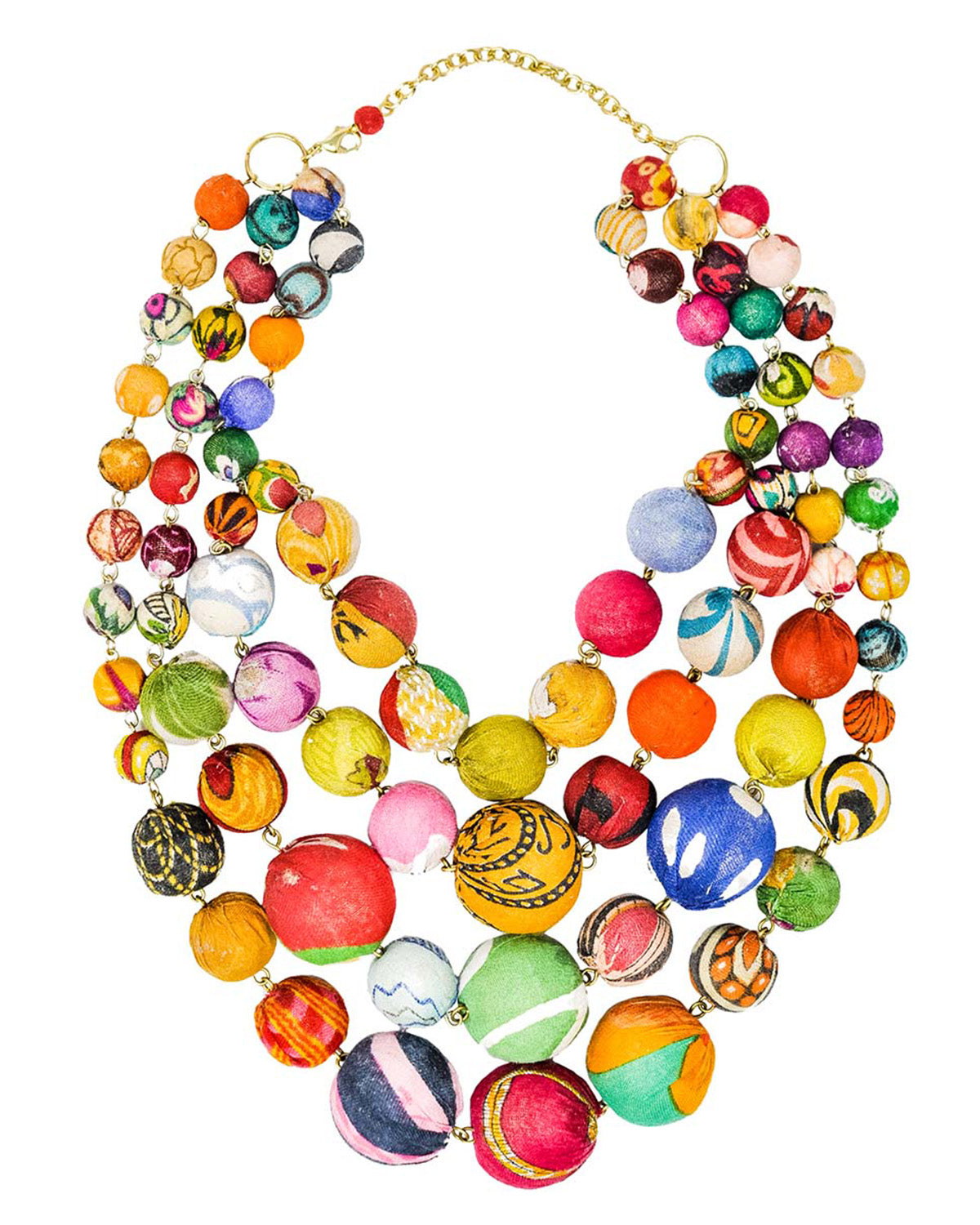 Kantha Orb Necklace